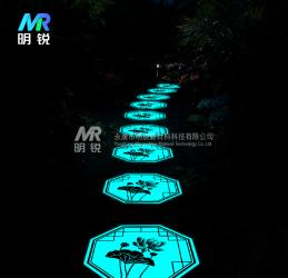 庭院铺路景观脚踏石发光