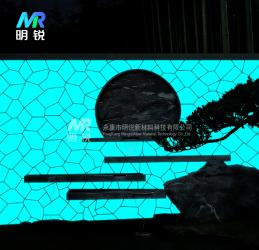 景墙装饰发光网贴石 景墙装饰发光网贴石